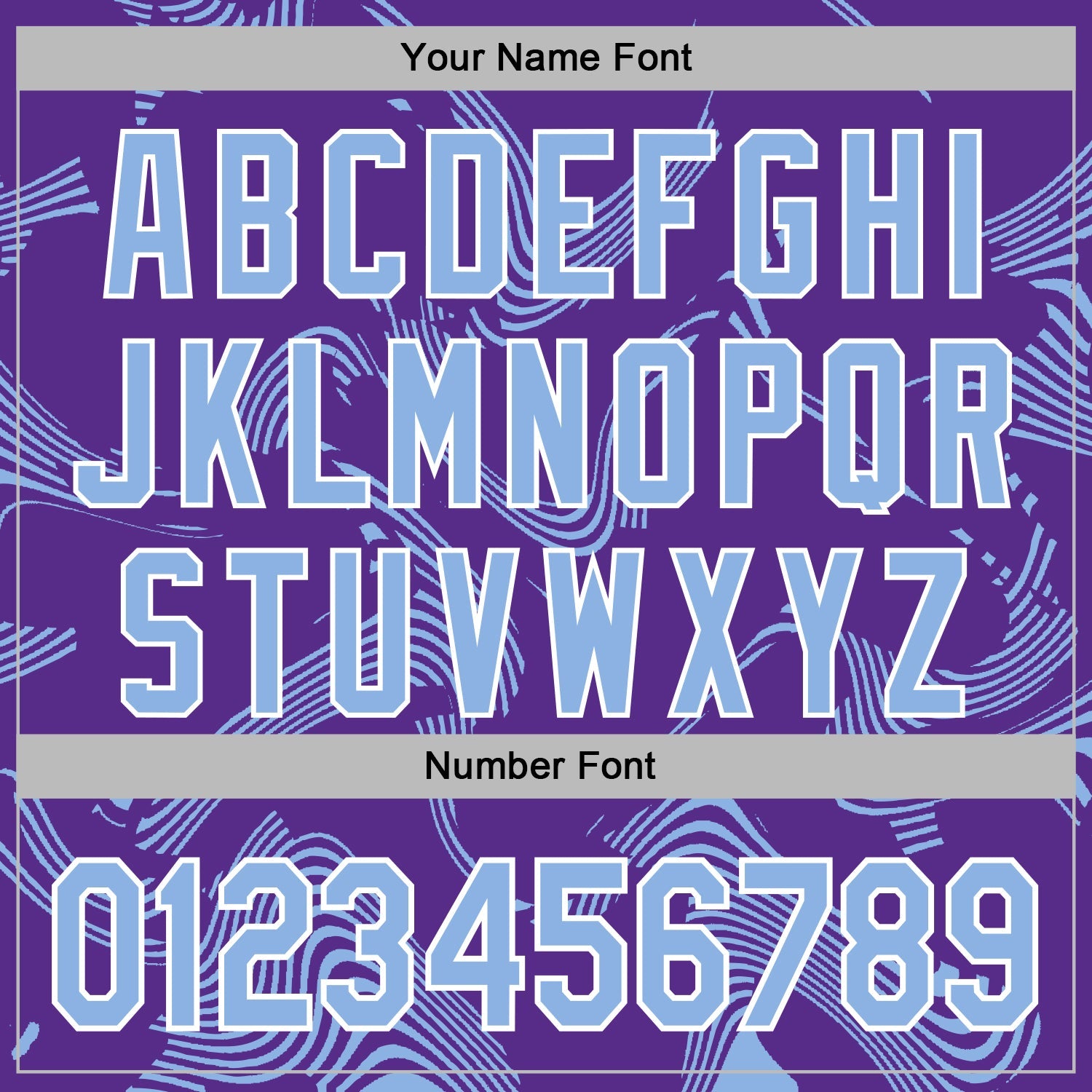 Custom Stitched Purple Light Blue-White 3D Pattern Design Curve Lines Sports Pullover Sweatshirt Hoodie