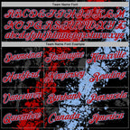 Custom Stitched Black Red-White 3D Pattern Design Splash Sports Pullover Sweatshirt Hoodie