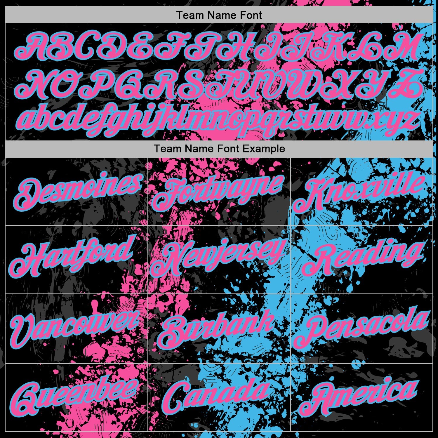 Custom Stitched Black Pink-Sky Blue 3D Pattern Design Splash Sports Pullover Sweatshirt Hoodie