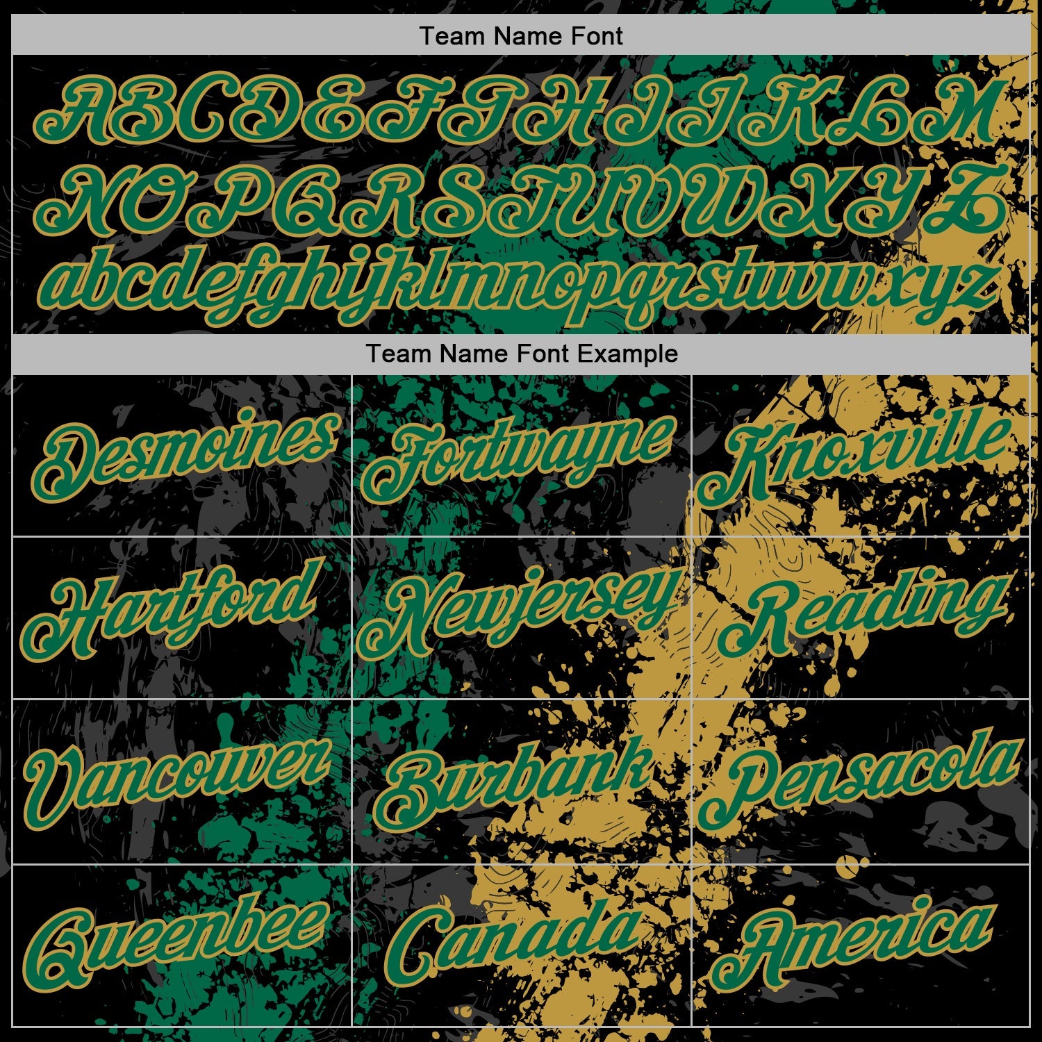 Custom Stitched Black Kelly Green-Old Gold 3D Pattern Design Splash Sports Pullover Sweatshirt Hoodie