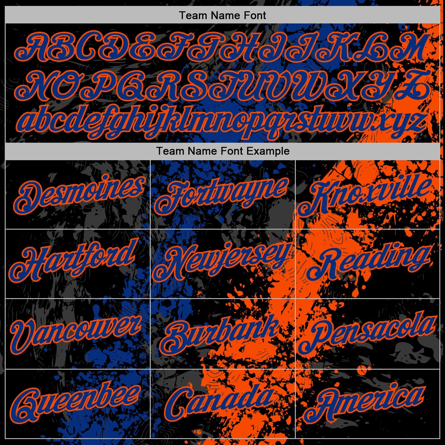 Custom Stitched Black Royal-Orange 3D Pattern Design Splash Sports Pullover Sweatshirt Hoodie