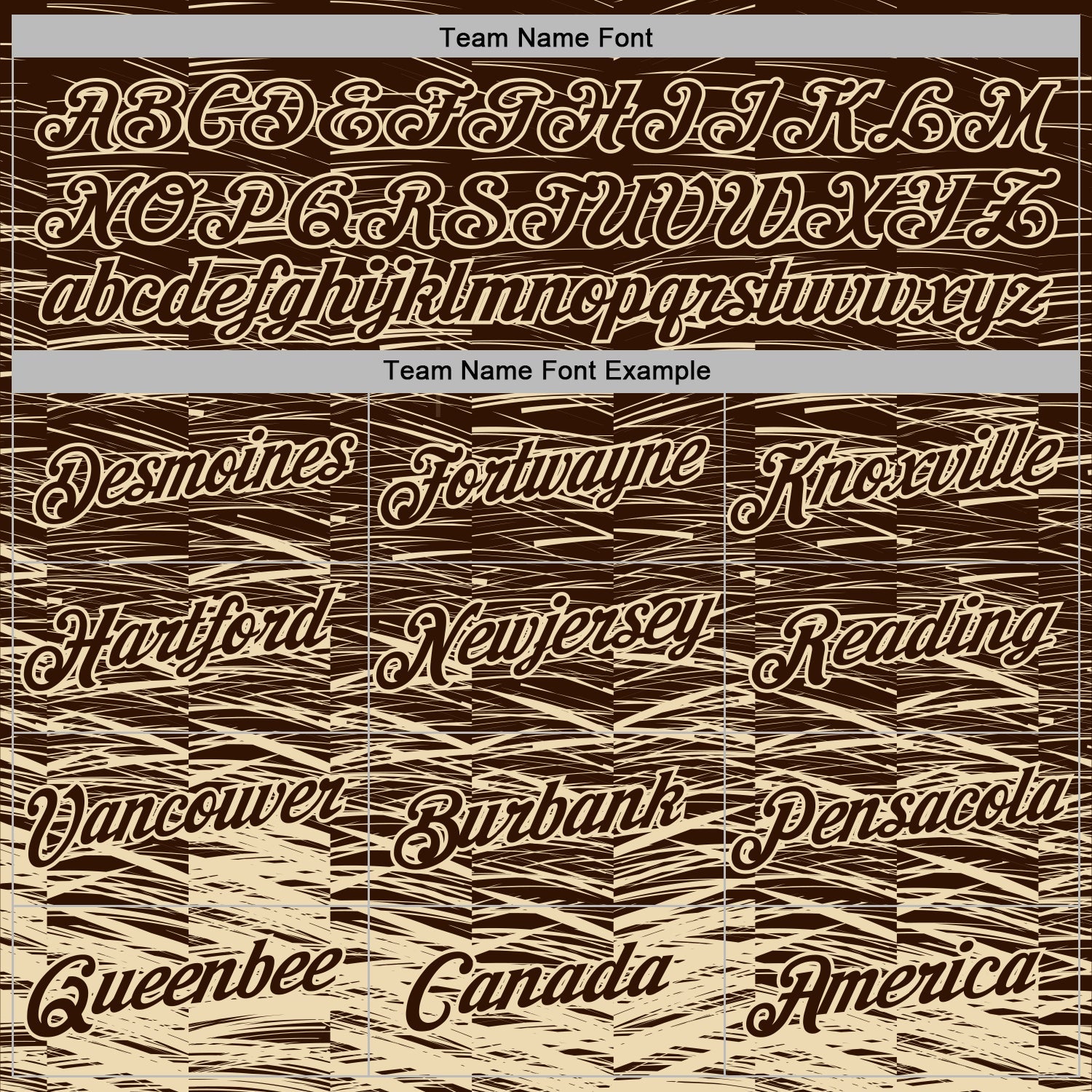 Custom Stitched Brown Cream 3D Pattern Design Line Sports Pullover Sweatshirt Hoodie