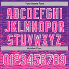 Custom Stitched Purple Pink-White 3D Pattern Design Line Sports Pullover Sweatshirt Hoodie