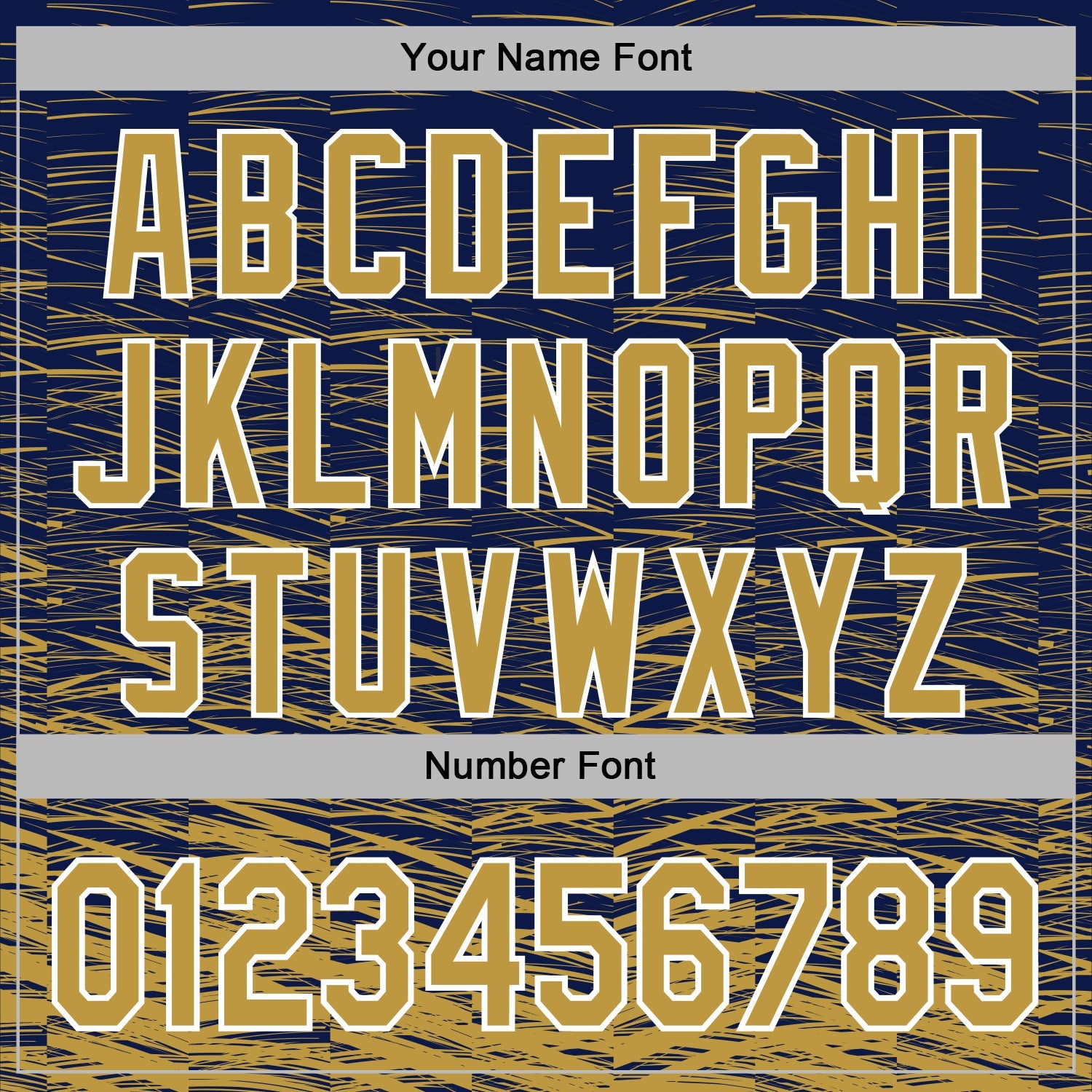 Custom Stitched Navy Old Gold-White 3D Pattern Design Line Sports Pullover Sweatshirt Hoodie