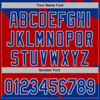 Custom Stitched Red Royal-White 3D Pattern Design Fragment Sports Pullover Sweatshirt Hoodie