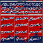 Custom Stitched Red Navy-White 3D Pattern Design Fragment Sports Pullover Sweatshirt Hoodie