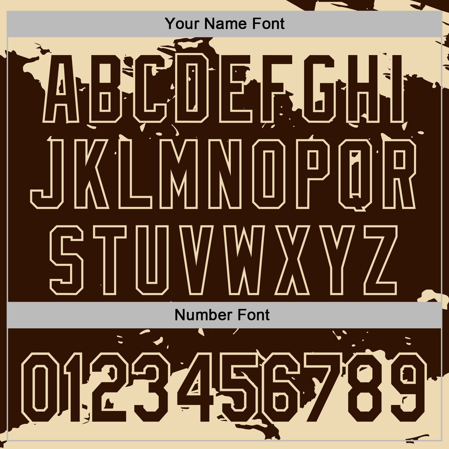 Custom Stitched Brown Cream 3D Pattern Design Fragment Sports Pullover Sweatshirt Hoodie