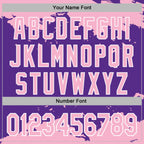 Custom Stitched Purple Light Pink-White 3D Pattern Design Fragment Sports Pullover Sweatshirt Hoodie