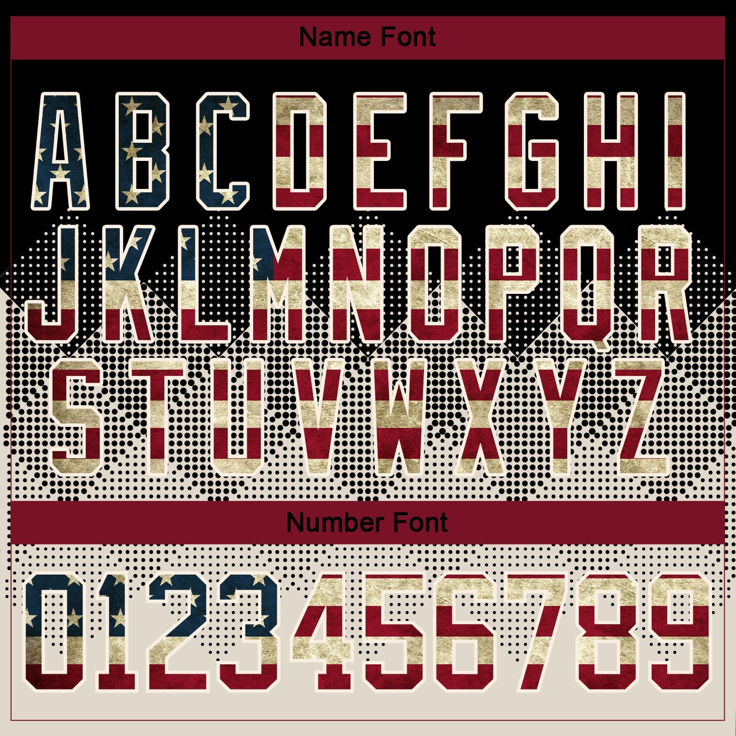 Custom Black Vintage USA Flag Cream-Crimson 3D Pattern Gradient Square Shapes Hockey Lace Neck Jersey