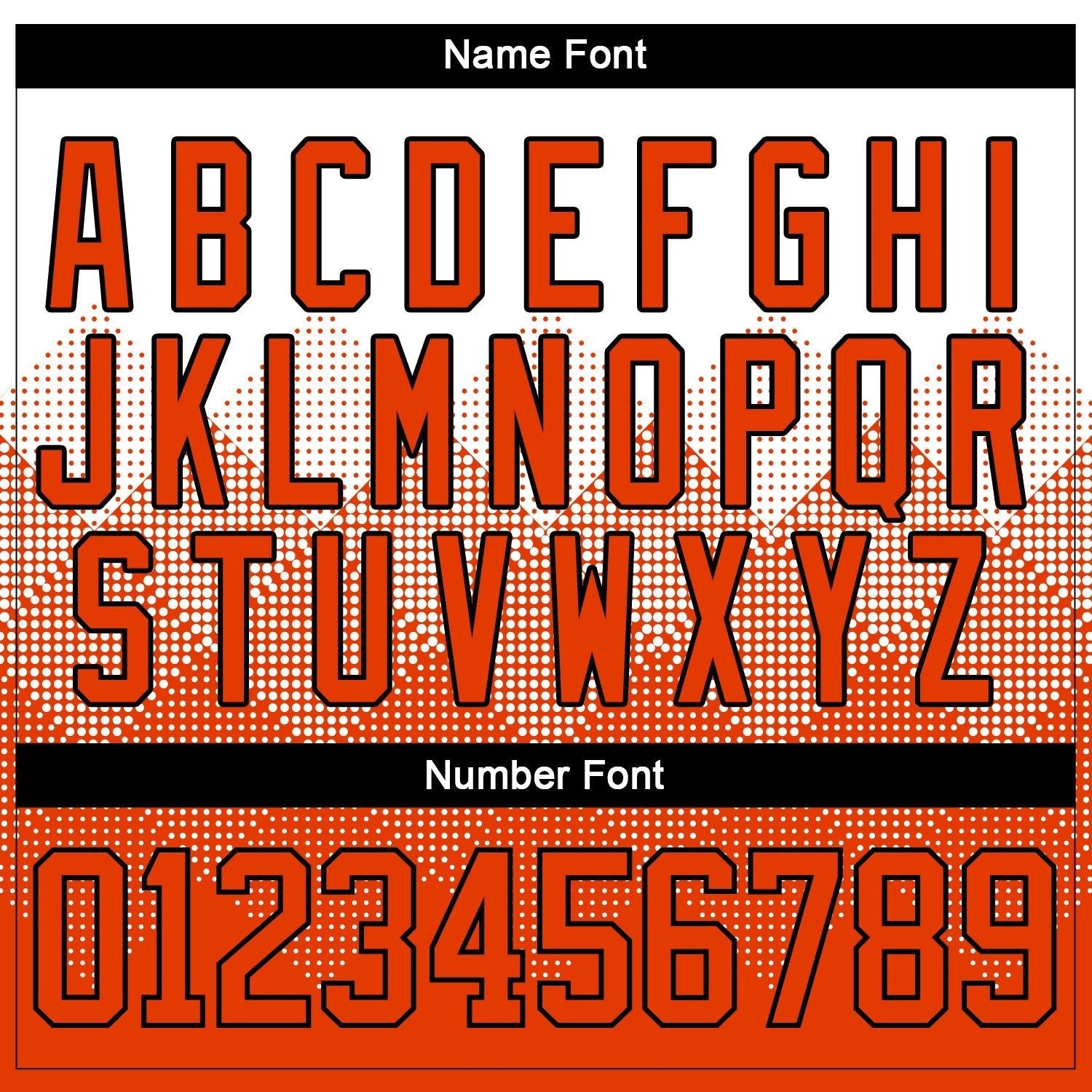 Custom White Orange-Black 3D Pattern Gradient Square Shapes Hockey Lace Neck Jersey