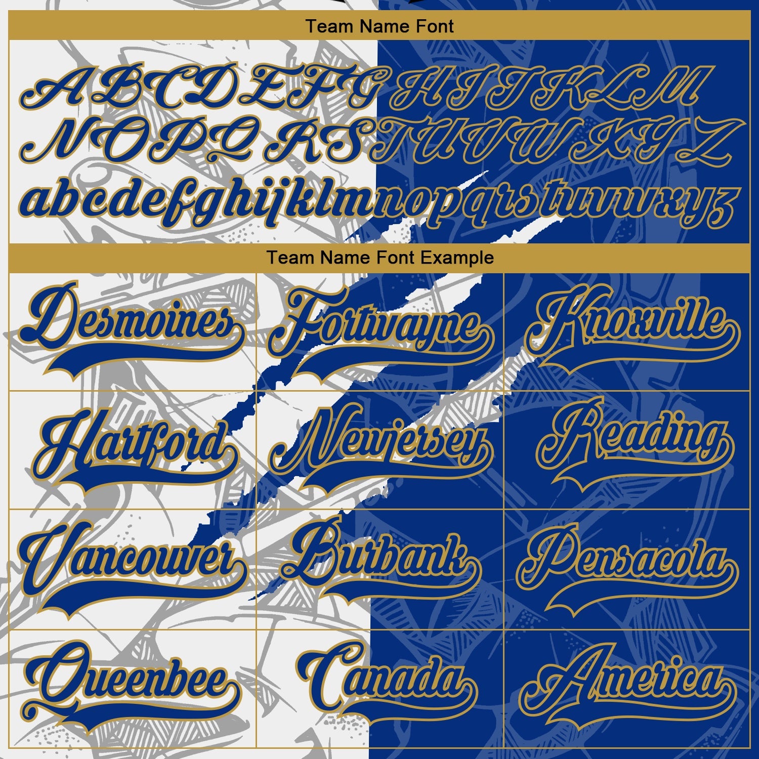 Custom Royal White-Old Gold 3D Pattern Gradient Fashion Scratch Hockey Lace Neck Jersey