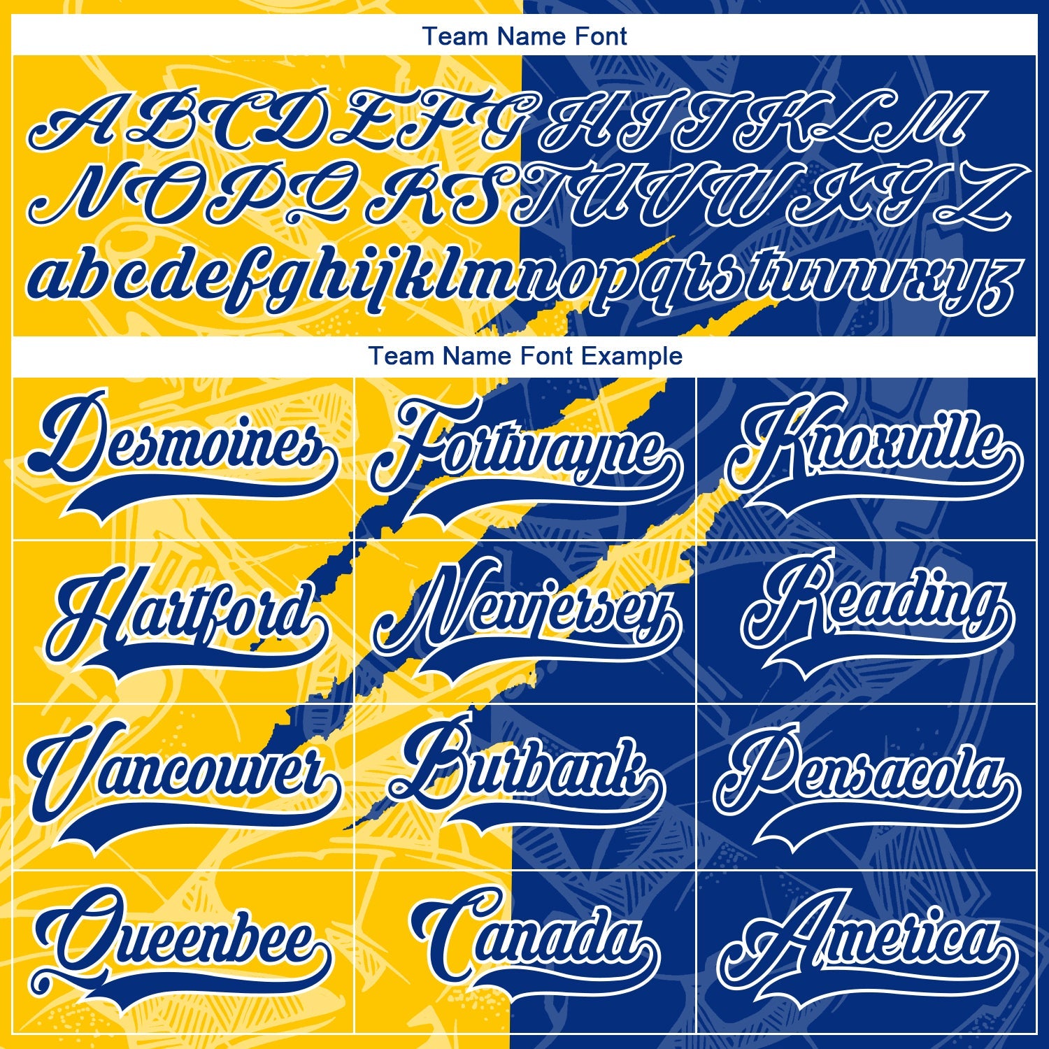 Custom Royal Yellow-White 3D Pattern Gradient Fashion Scratch Hockey Lace Neck Jersey