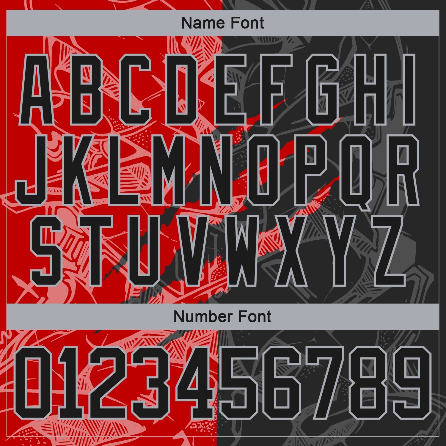 Custom Black Red-Gray 3D Pattern Gradient Fashion Scratch Hockey Lace Neck Jersey