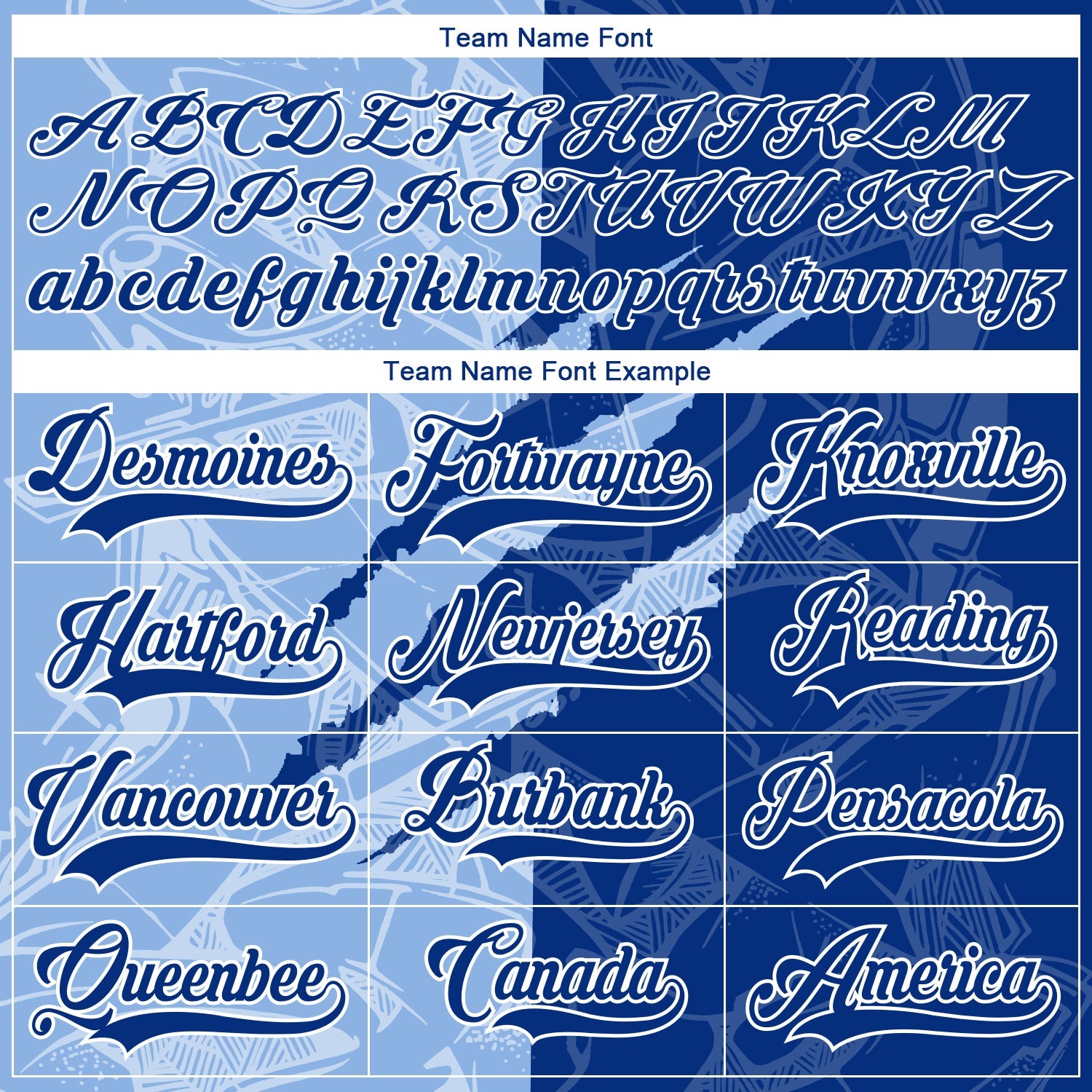 Custom Royal Light Blue-White 3D Pattern Gradient Fashion Scratch Hockey Lace Neck Jersey