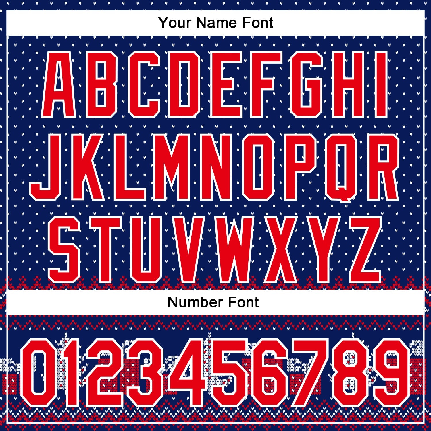 Custom Stitched Royal Red-White 3D Christmas Ugly Sweater Sports Pullover Sweatshirt Hoodie