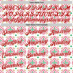 Custom Stitched White Red-White 3D Christmas Sports Pullover Sweatshirt Hoodie