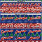 Custom Stitched Royal Red-Cream 3D Christmas Ugly Sweater Sports Pullover Sweatshirt Hoodie