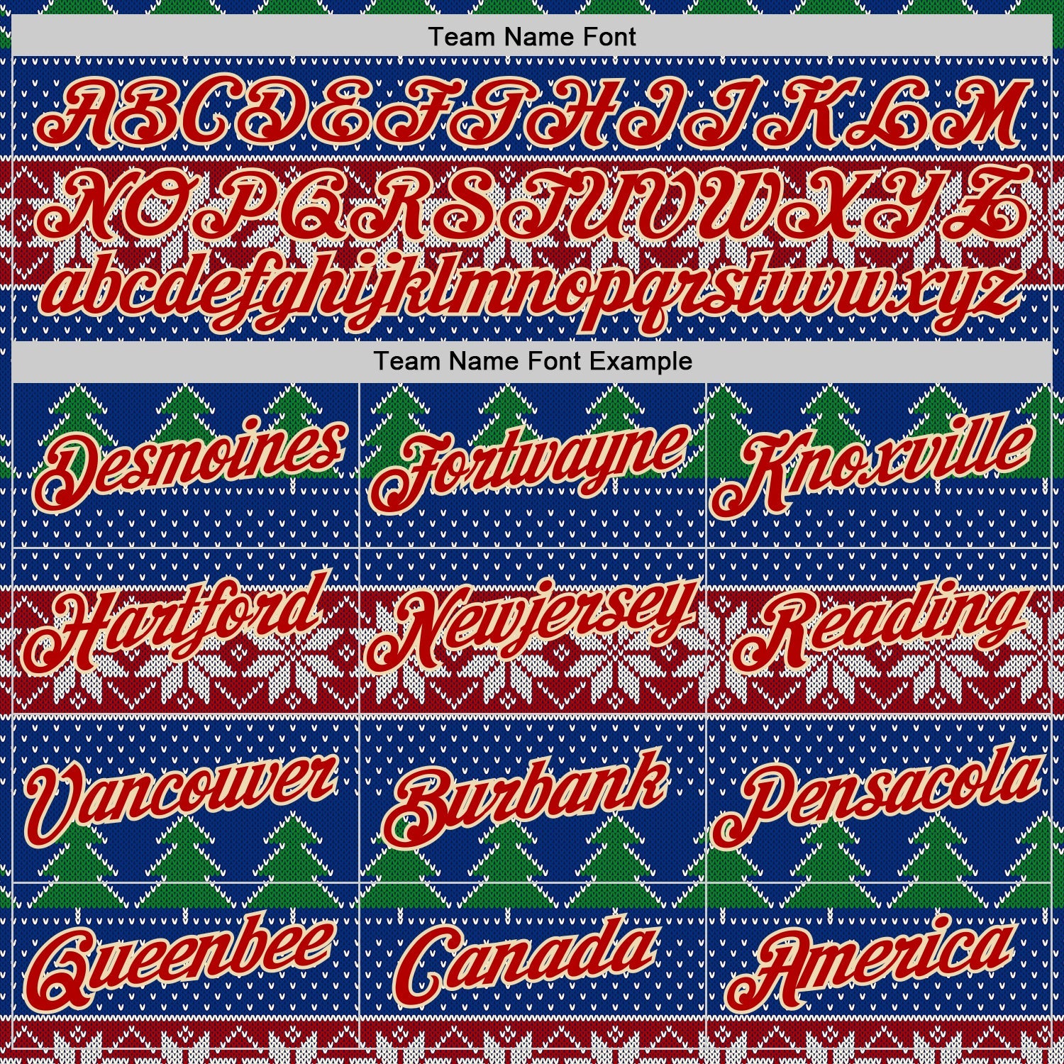 Custom Stitched Royal Red-Cream 3D Christmas Ugly Sweater Sports Pullover Sweatshirt Hoodie