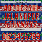 Custom Stitched Royal Red-Cream 3D Christmas Ugly Sweater Sports Pullover Sweatshirt Hoodie