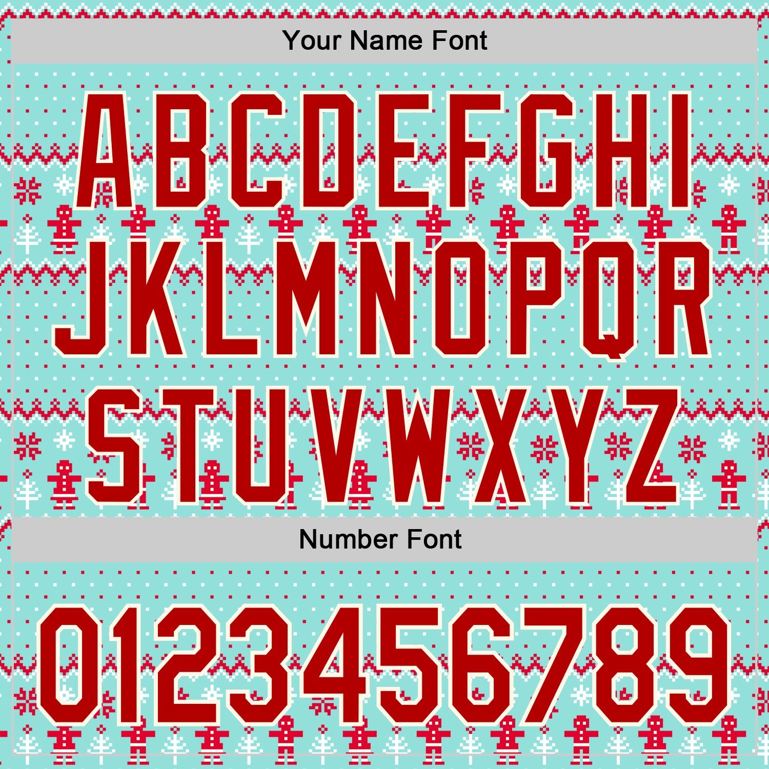 Custom Stitched Ice Blue Red-Cream 3D Christmas Ugly Sweater Sports Pullover Sweatshirt Hoodie