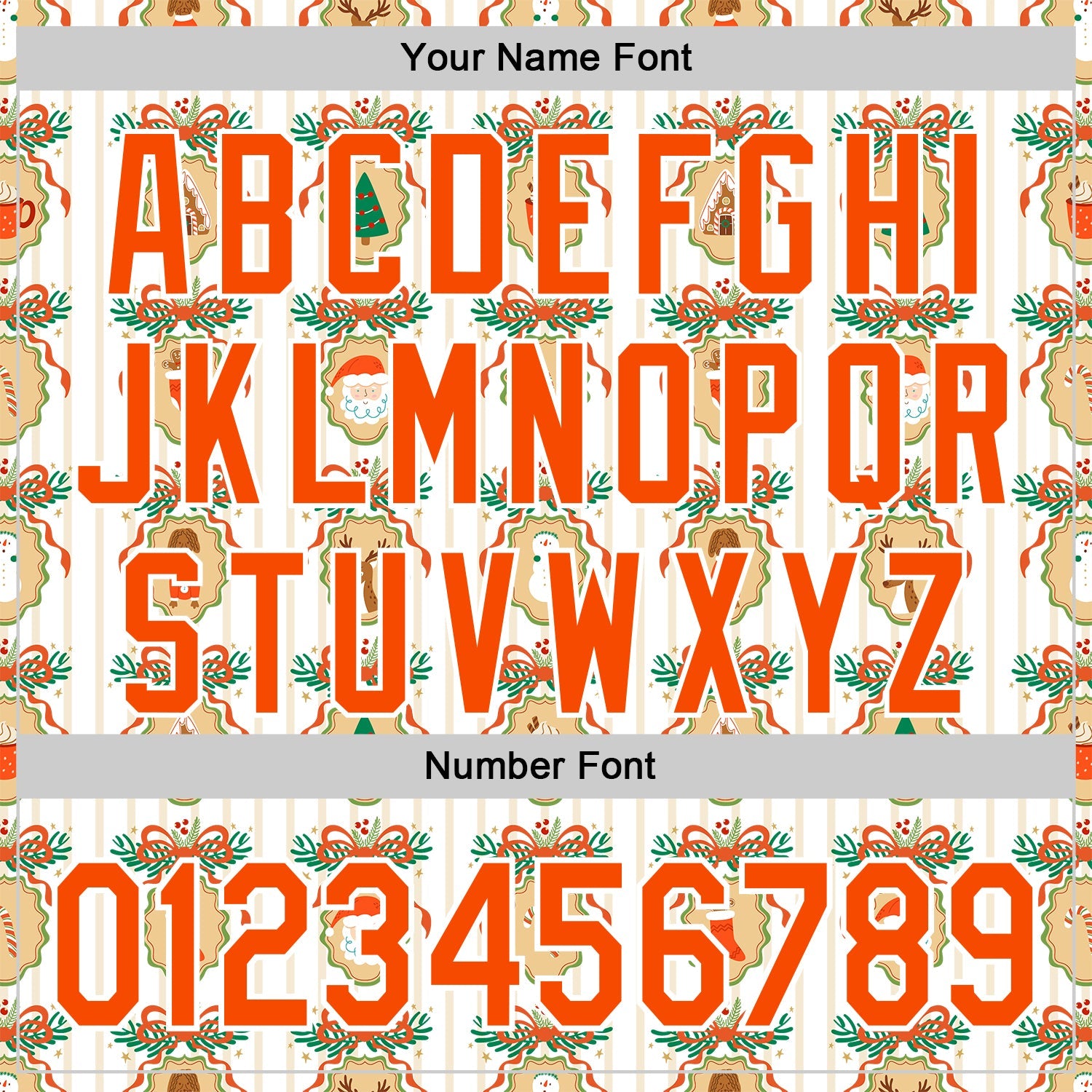 Custom Stitched White Orange-White 3D Christmas Sports Pullover Sweatshirt Hoodie