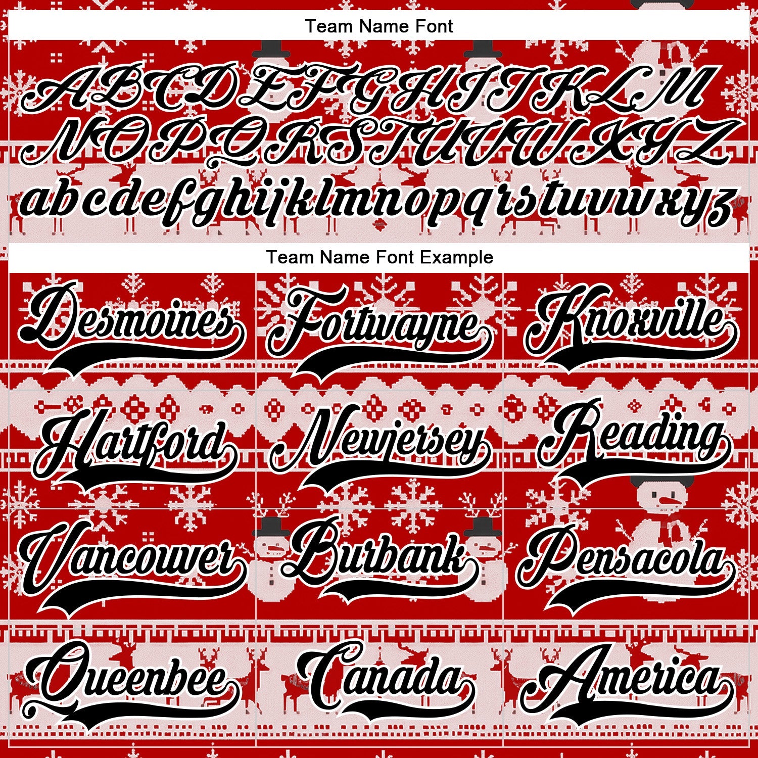 Custom Red Black-White 3D Christmas Ugly Sweater Hockey Lace Neck Jersey