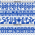 Custom White Thunder Blue-White 3D Christmas Ugly Sweater Hockey Lace Neck Jersey
