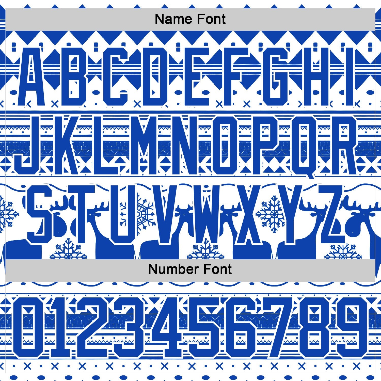 Custom White Thunder Blue-White 3D Christmas Ugly Sweater Hockey Lace Neck Jersey