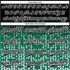 Custom Stitched Kelly Green Black-White 3D Pattern Design Geometrico Graph Sports Pullover Sweatshirt Hoodie