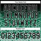 Custom Stitched Kelly Green Black-White 3D Pattern Design Geometrico Graph Sports Pullover Sweatshirt Hoodie