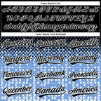 Custom Stitched Light Blue Black-White 3D Pattern Design Geometrico Graph Sports Pullover Sweatshirt Hoodie