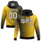 Custom Stitched Gold White-Black 3D Pattern Design Geometrico Graph Sports Pullover Sweatshirt Hoodie