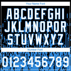 Custom Stitched Black White-Powder Blue 3D Pattern Design Abstract Shape Sports Pullover Sweatshirt Hoodie