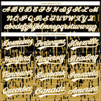 Custom Stitched Black White-Old Gold 3D Pattern Design Abstract Shape Sports Pullover Sweatshirt Hoodie