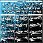 Custom Stitched Sky Blue White-Black 3D Pattern Design Abstract Shape Sports Pullover Sweatshirt Hoodie