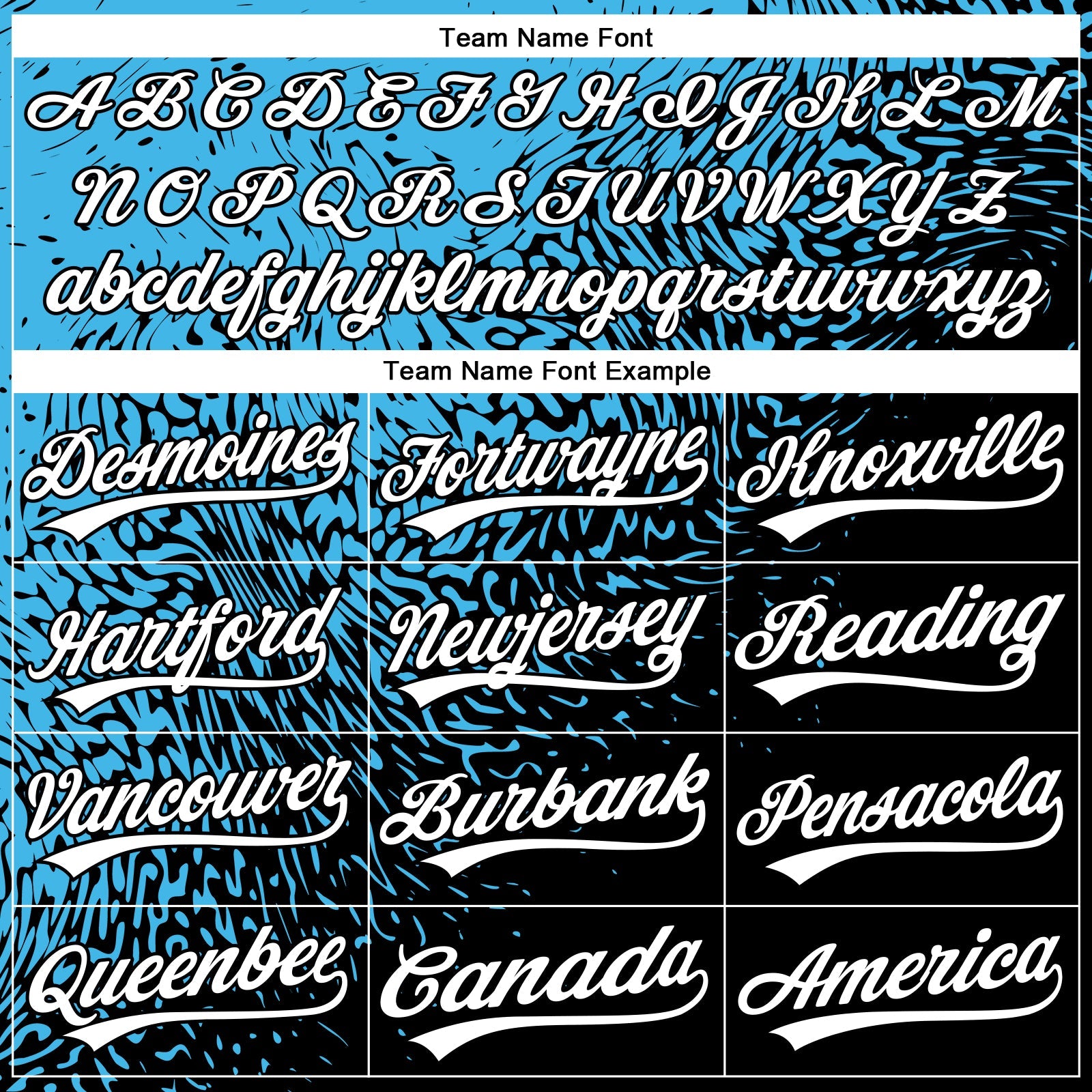 Custom Stitched Sky Blue White-Black 3D Pattern Design Abstract Shape Sports Pullover Sweatshirt Hoodie