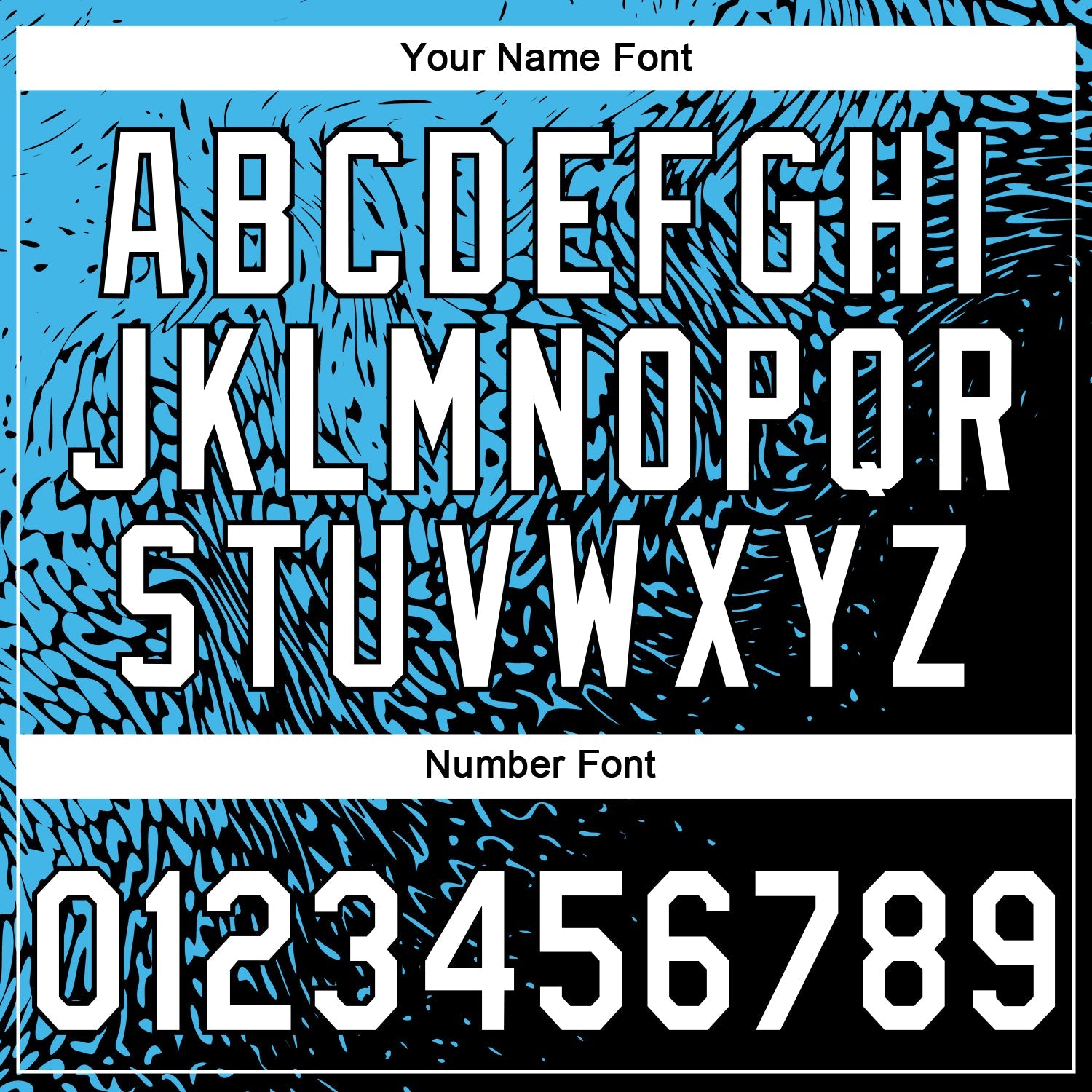 Custom Stitched Sky Blue White-Black 3D Pattern Design Abstract Shape Sports Pullover Sweatshirt Hoodie