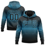 Custom Stitched Black Black-Sky Blue 3D Pattern Design Geometrico Graph Sports Pullover Sweatshirt Hoodie