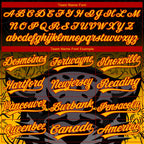 Custom Stitched Black Gold-Red 3D Pattern Design Leopardo Sports Pullover Sweatshirt Hoodie