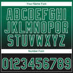 Custom Stitched Black Kelly Green-White 3D Pattern Design Leopardo Sports Pullover Sweatshirt Hoodie