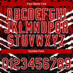 Custom Stitched Black Red-White 3D Pattern Design Leopardo Sports Pullover Sweatshirt Hoodie