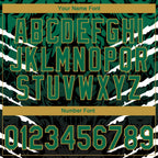 Custom Stitched Black Kelly Green-Old Gold 3D Pattern Design Leopardo Sports Pullover Sweatshirt Hoodie