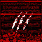 Custom Stitched Black Black-Red 3D Pattern Design Leopardo Scratch Sports Pullover Sweatshirt Hoodie