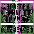 Custom Stitched Medium Purple Black White-Aurora Green 3D Pattern Design Wolf Sports Pullover Sweatshirt Hoodie