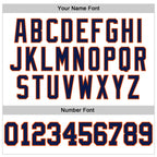 Custom White Navy-Orange 3D Pattern Design Game Day Edmonton Inspired Sports Pullover Sweatshirt Hoodie