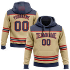 Custom Vegas Gold Navy-Red 3D Pattern Design Game Day Florida Inspired Sports Pullover Sweatshirt Hoodie