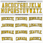 Custom White Yellow-Navy 3D Pattern Design Game Day Nashville Inspired Sports Pullover Sweatshirt Hoodie