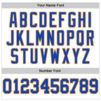 Custom White Thunder Blue-Bay Orange 3D Pattern Design Game Day New York Inspired Sports Pullover Sweatshirt Hoodie