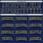Custom Navy Royal-Gold 3D Pattern Design Game Day St.Louis Inspired Sports Pullover Sweatshirt Hoodie