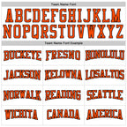 Custom White Orange-Black 3D Pattern Design Game Day Anaheim Inspired Sports Pullover Sweatshirt Hoodie